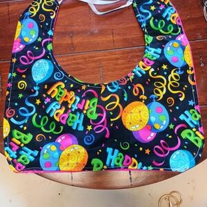 Hand Crafted Colorful Birthday Celebration Bib